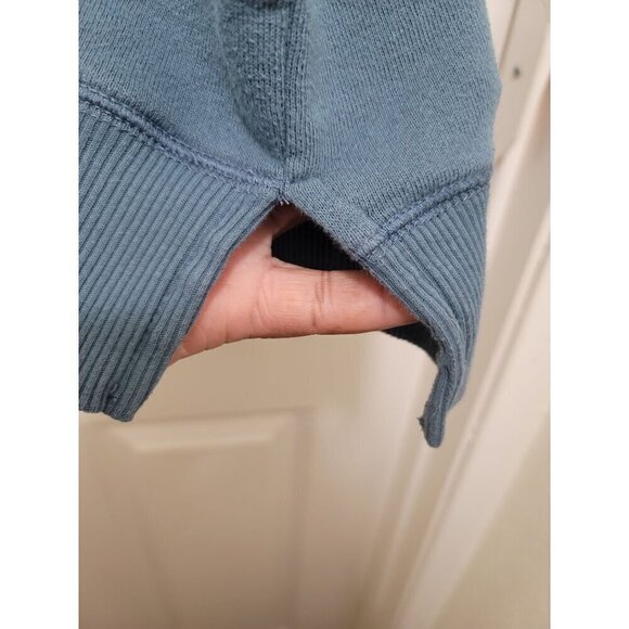 American Eagle Studio Women's Light Blue Pullover Sweatshirt  "Face Your - Picture 8 of 10